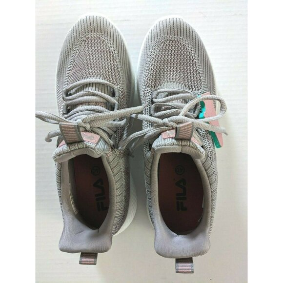 New FILA Women 2 Tone Sneakers Knit Upper Foam Lace Up 2021 Model USA 8; EUR 40 - Picture 3 of 8